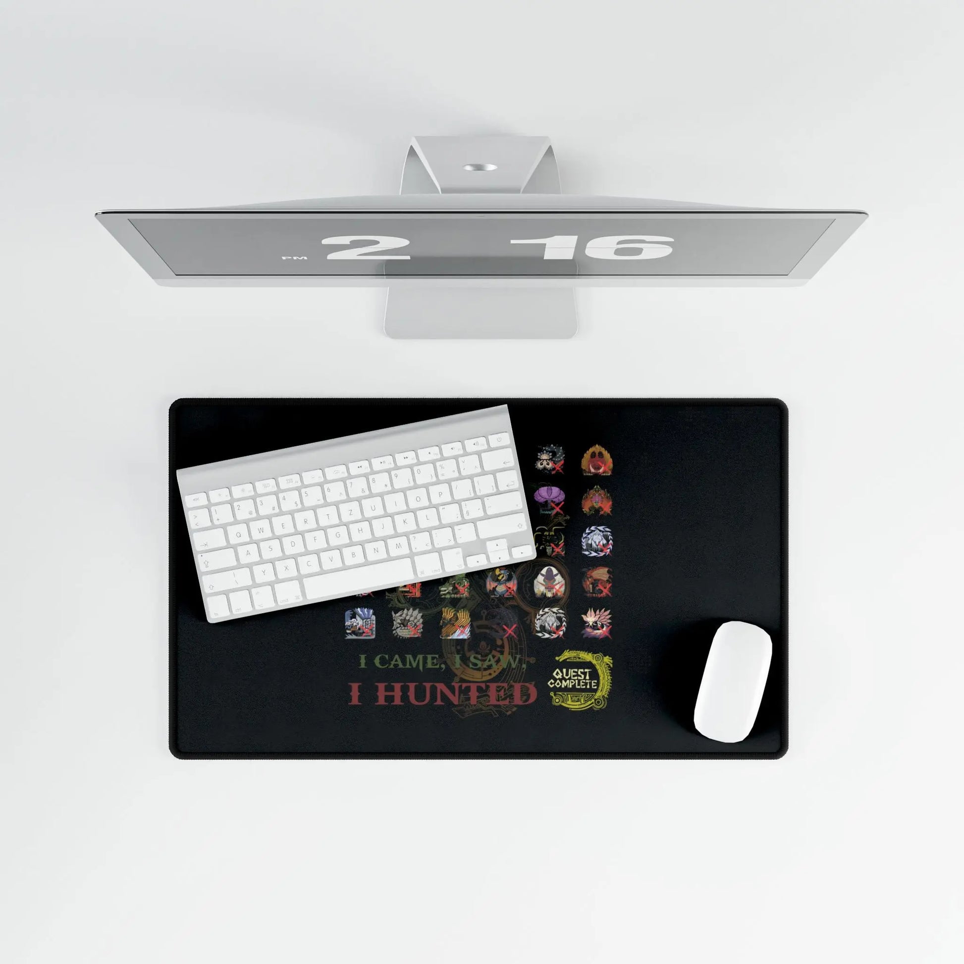 Monster Hunter Wilds Desk Mat – Epic Gaming Surface with Hunting Record Design  Geniogoods
