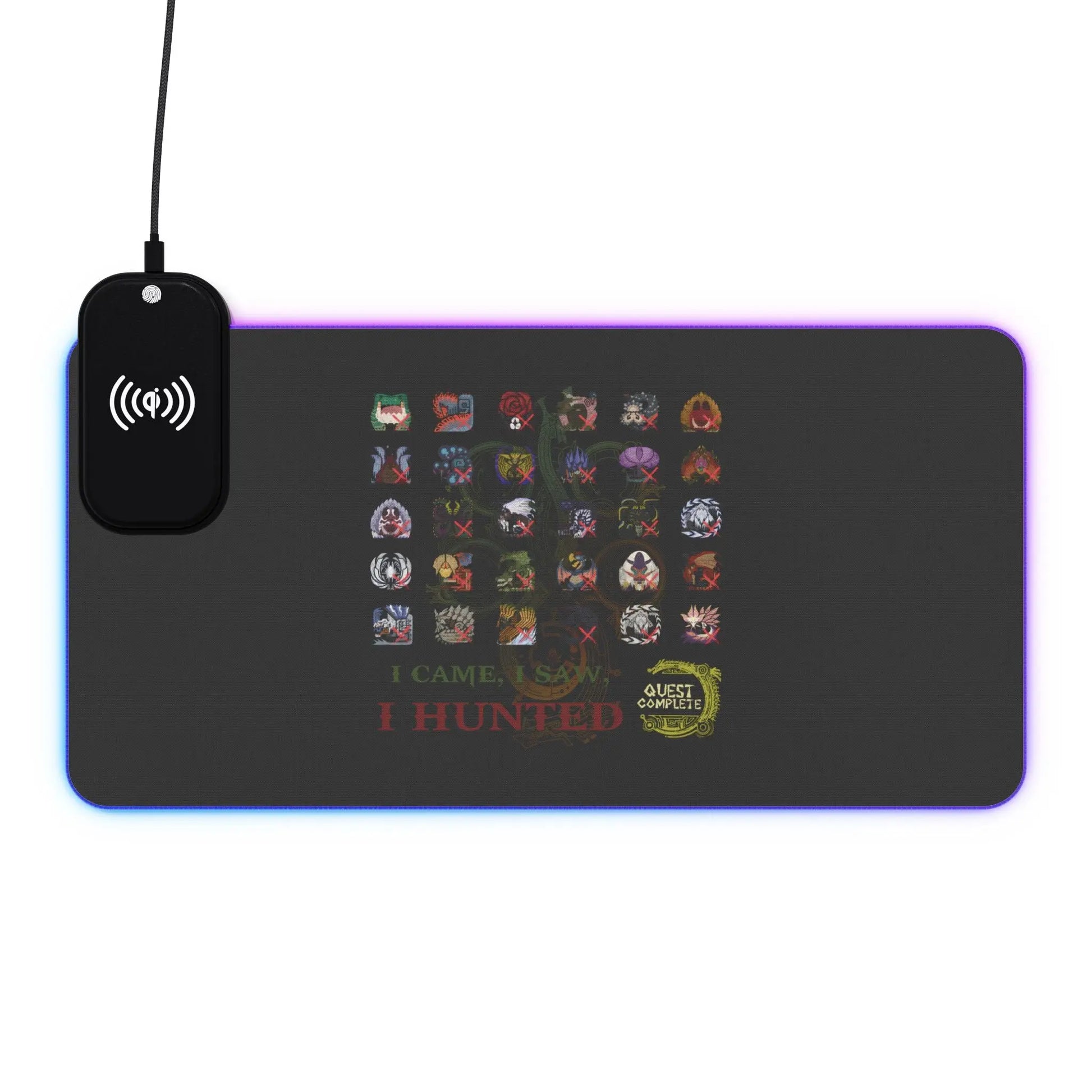 Monster Hunter Wilds Gaming Mouse Pad – LED Lights + Wireless Charging  Geniogoods