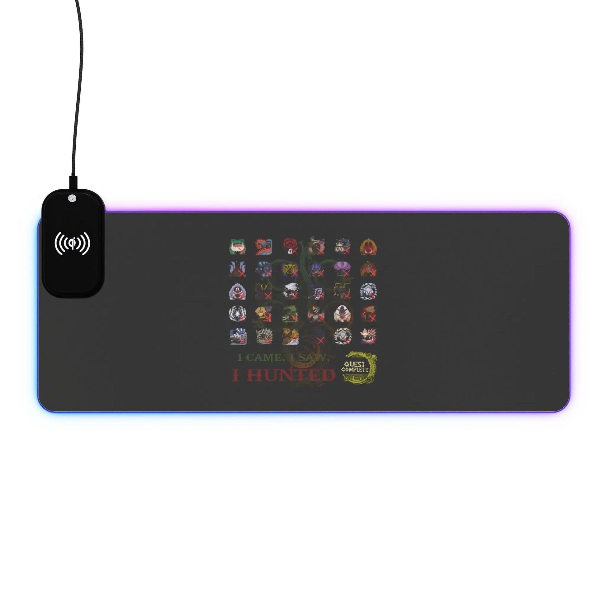 Monster Hunter Wilds Gaming Mouse Pad – LED Lights + Wireless Charging  Geniogoods
