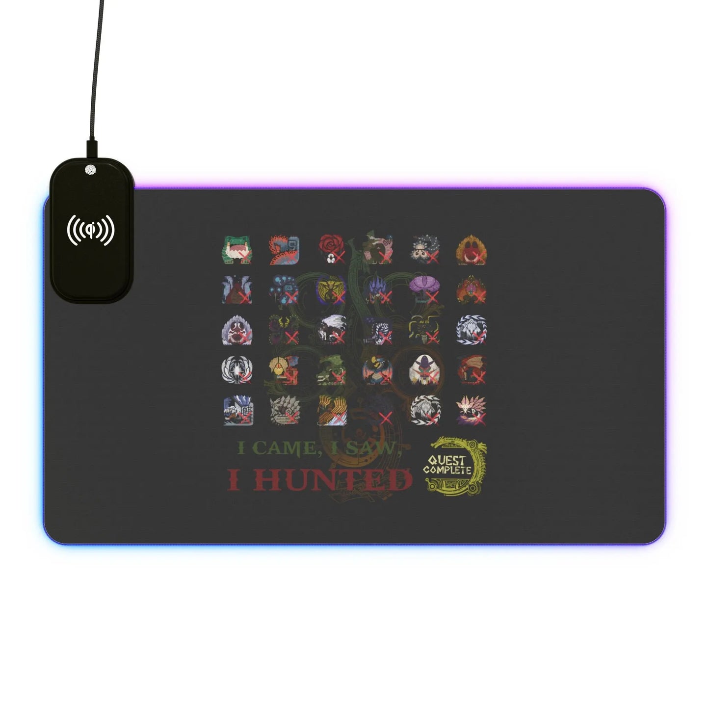 Monster Hunter Wilds Gaming Mouse Pad – LED Lights + Wireless Charging  Geniogoods
