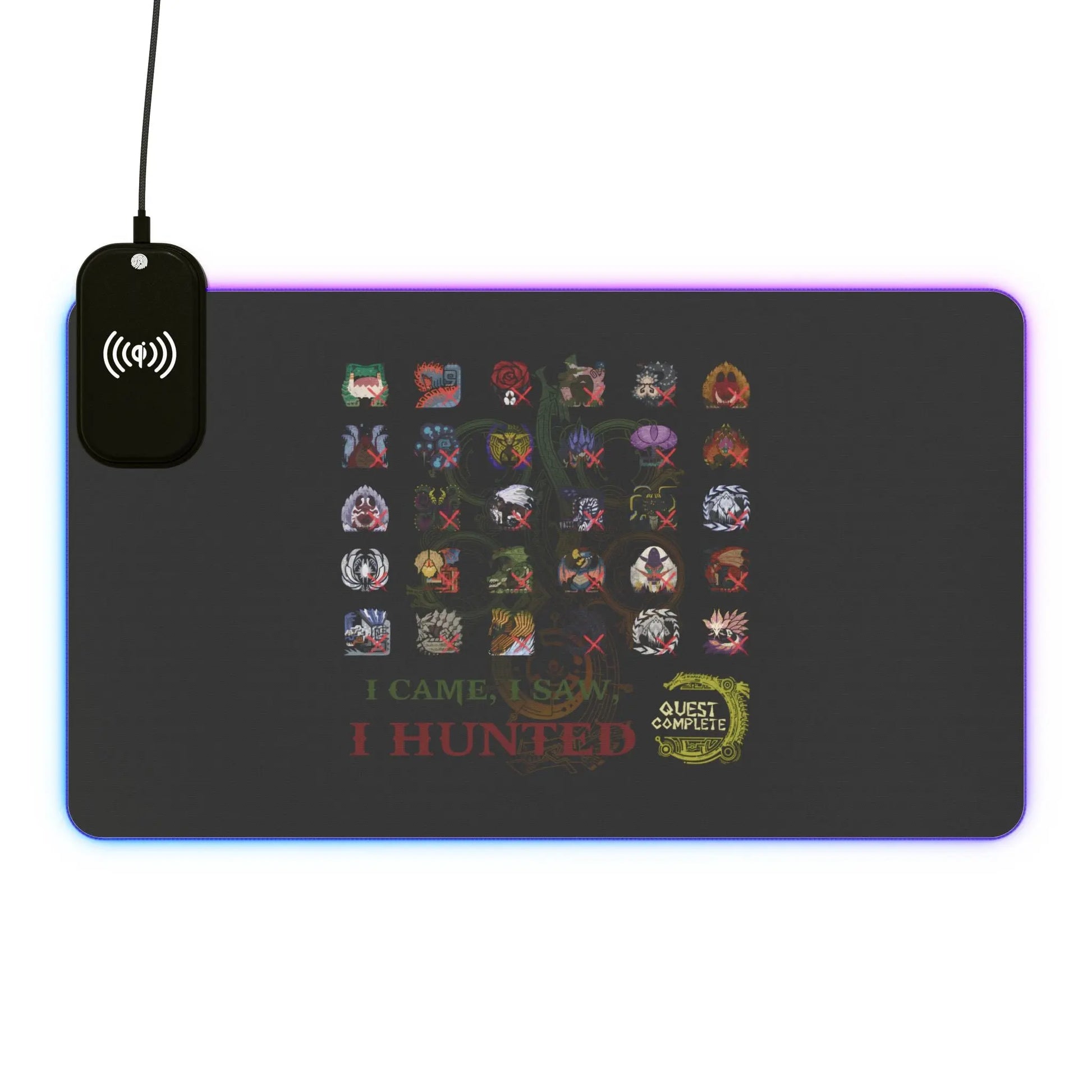 Monster Hunter Wilds Gaming Mouse Pad – LED Lights + Wireless Charging  Geniogoods