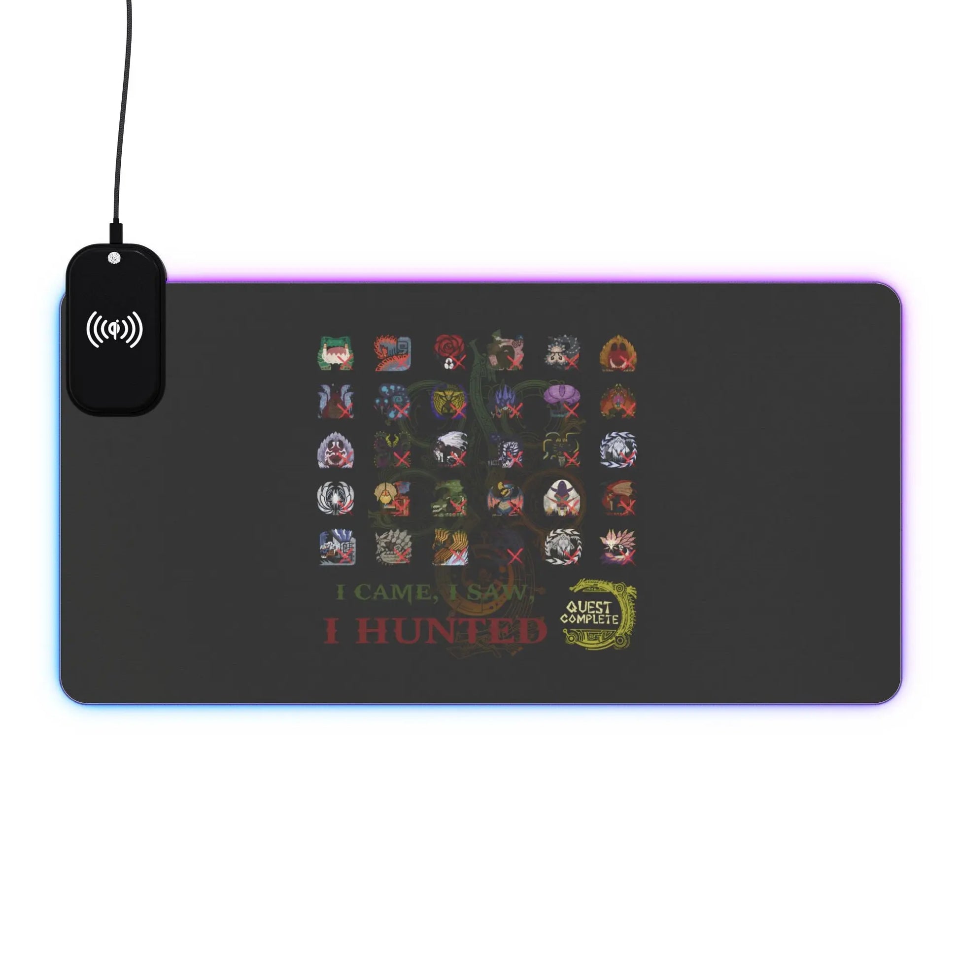 Monster Hunter Wilds Gaming Mouse Pad – LED Lights + Wireless Charging  Geniogoods