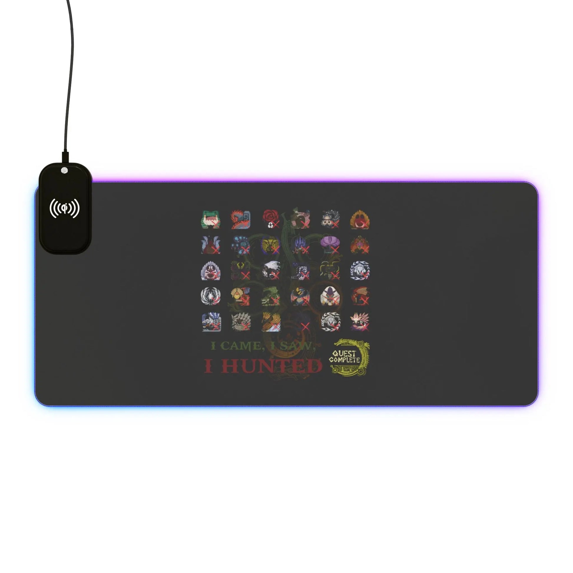 Monster Hunter Wilds Gaming Mouse Pad – LED Lights + Wireless Charging  Geniogoods