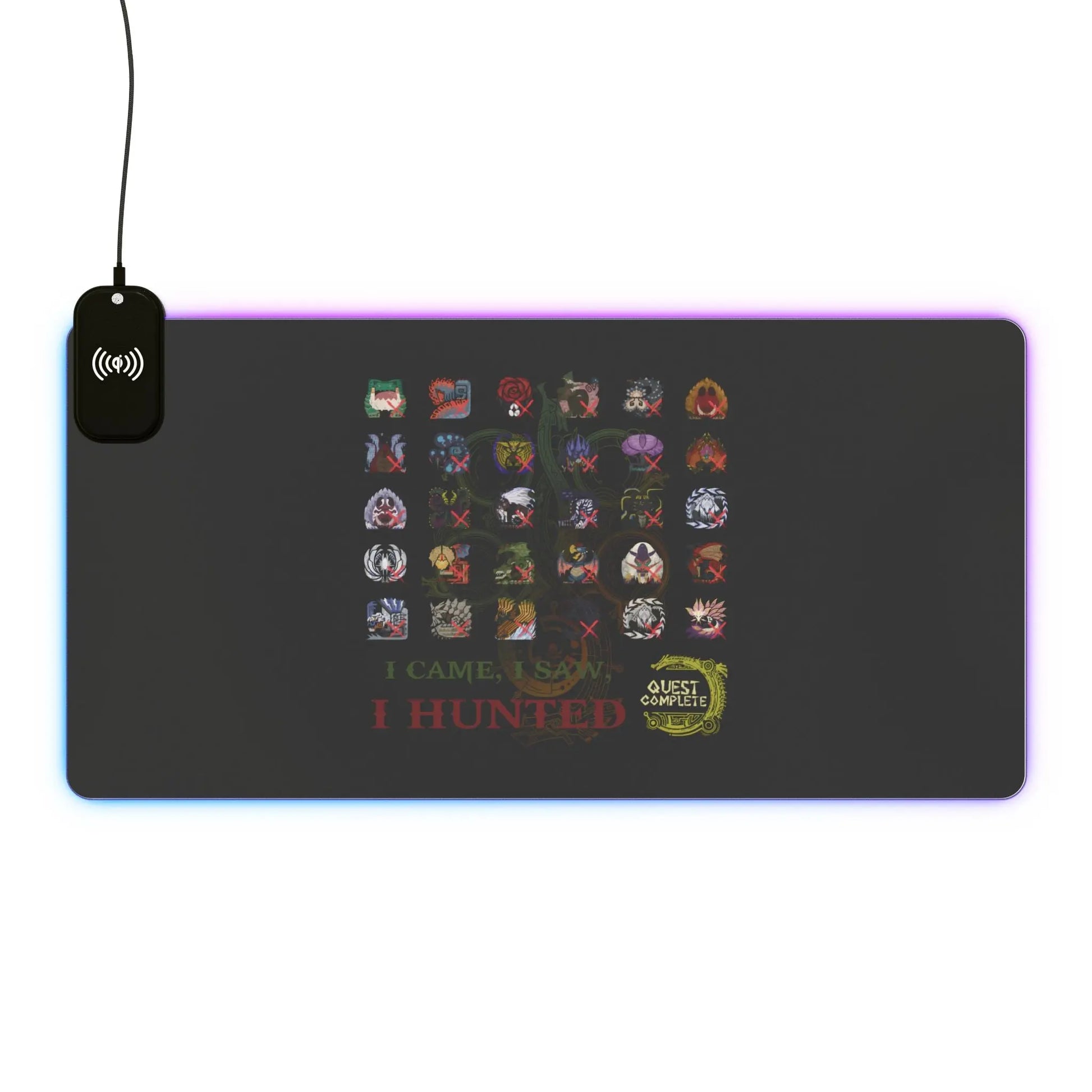 Monster Hunter Wilds Gaming Mouse Pad – LED Lights + Wireless Charging  Geniogoods