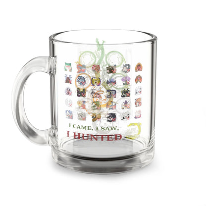 Monster Hunter Wilds Glass Mug – Funny Hunting Record Design  Geniogoods