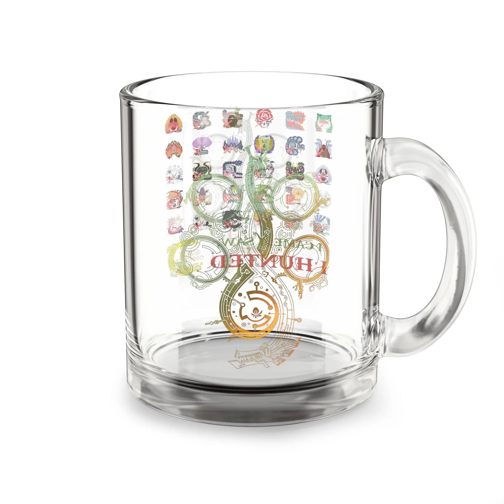 Monster Hunter Wilds Glass Mug – Funny Hunting Record Design  Geniogoods