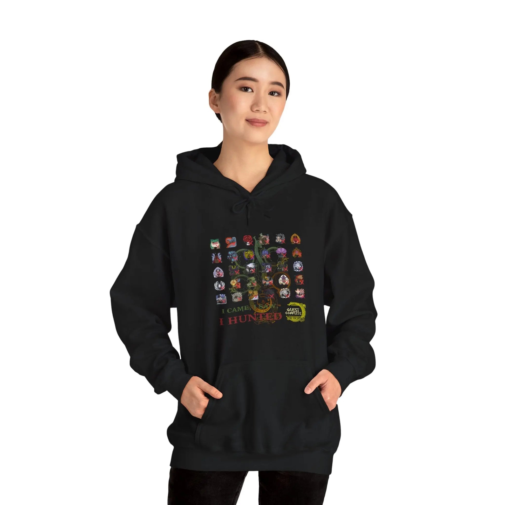 Monster Hunter Wilds Hoodie – Gamer Sweatshirt with Front & Back Design  Geniogoods