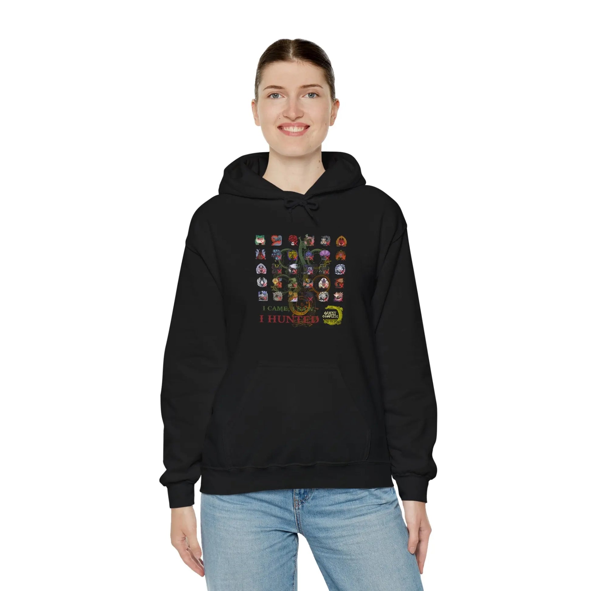 Monster Hunter Wilds Hoodie – Gamer Sweatshirt with Front & Back Design  Geniogoods