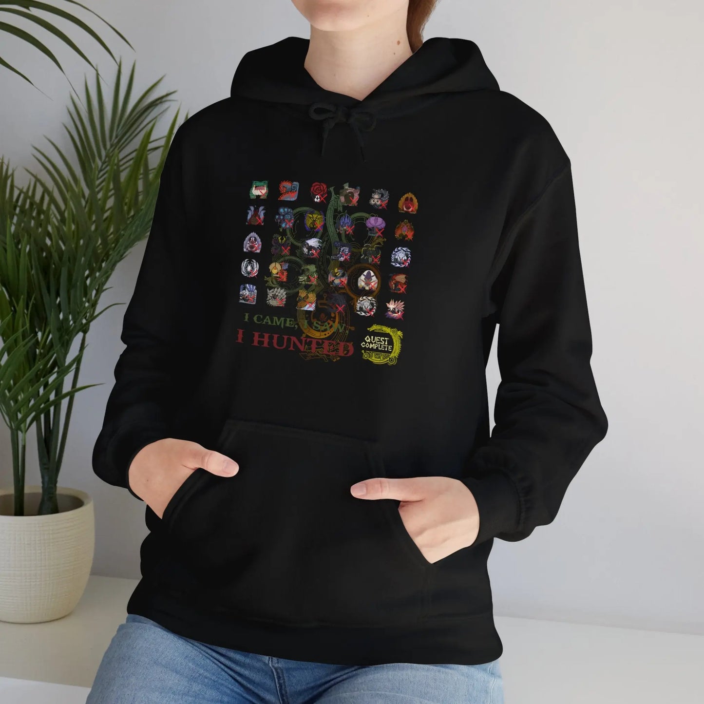 Monster Hunter Wilds Hoodie – Gamer Sweatshirt with Front & Back Design  Geniogoods