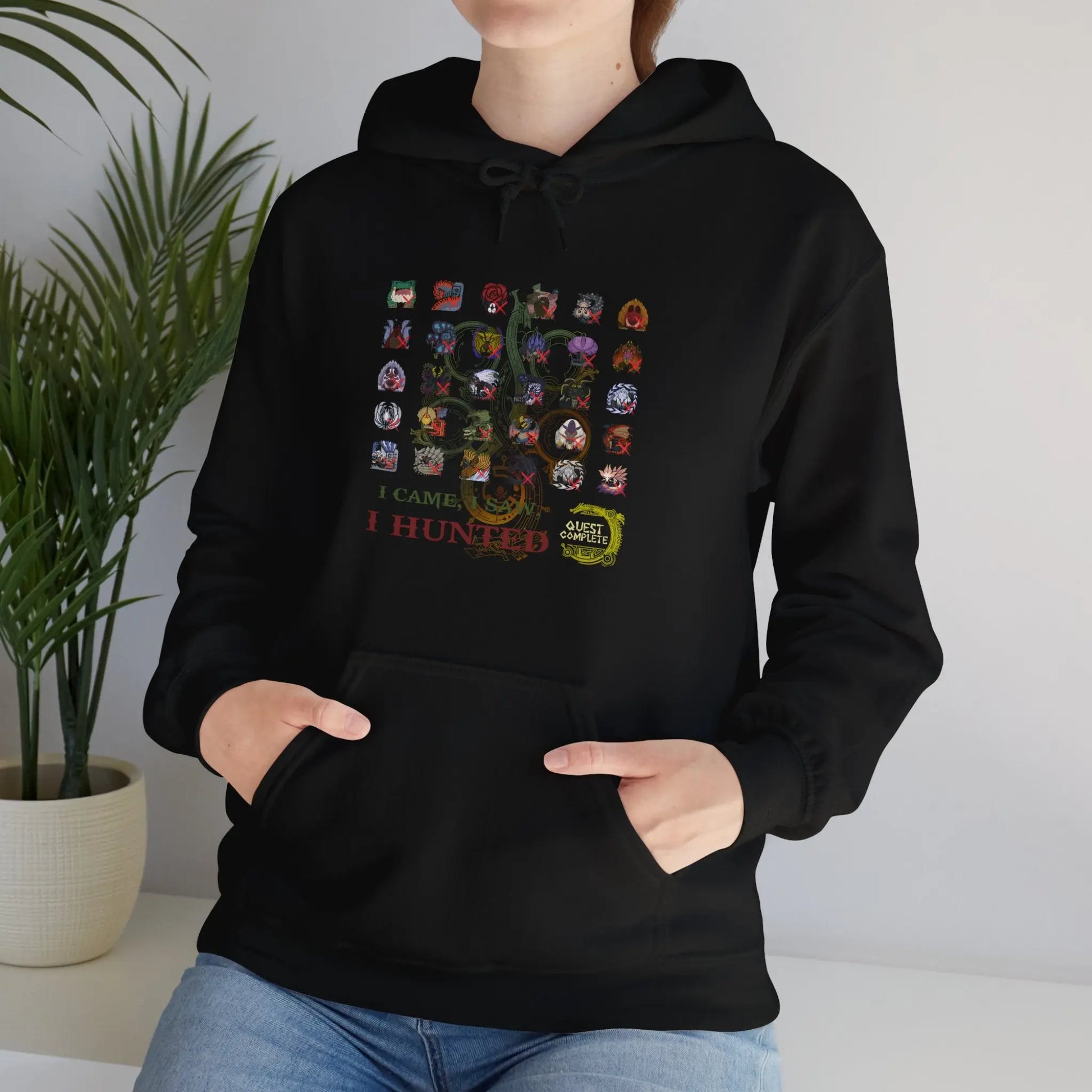 Monster Hunter Wilds Hoodie – Gamer Sweatshirt with Front & Back Design  Geniogoods