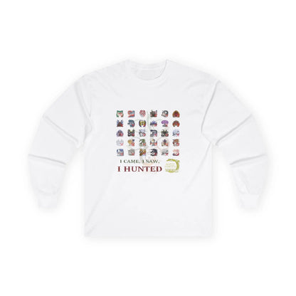Monster Hunter Wilds Long Sleeve Shirt – Unisex Tee with Hunting Record Design  Geniogoods