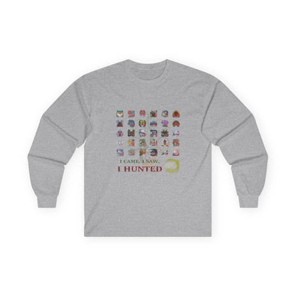 Monster Hunter Wilds Long Sleeve Shirt – Unisex Tee with Hunting Record Design  Geniogoods