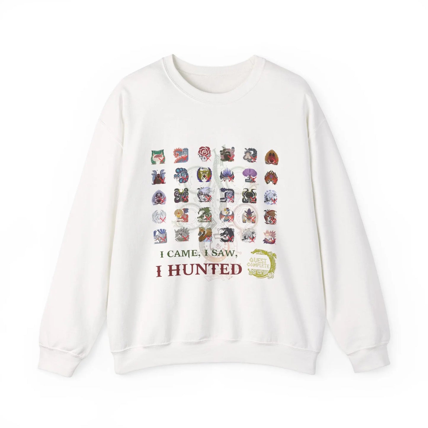 Monster Hunter Wilds Sweatshirt – Unisex Gamer Crewneck with Front & Back Print  Geniogoods