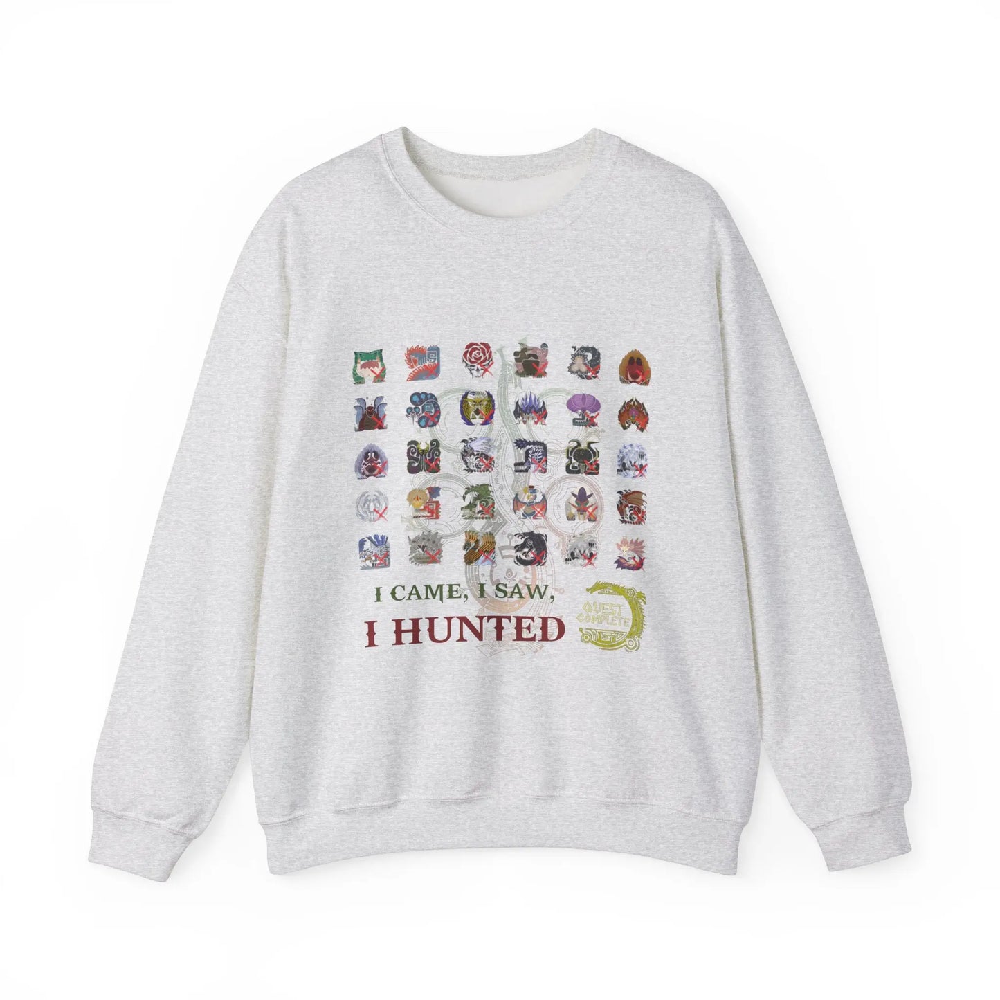 Monster Hunter Wilds Sweatshirt – Unisex Gamer Crewneck with Front & Back Print  Geniogoods