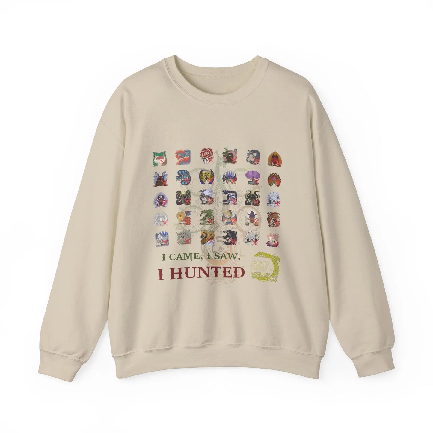 Monster Hunter Wilds Sweatshirt – Unisex Gamer Crewneck with Front & Back Print  Geniogoods