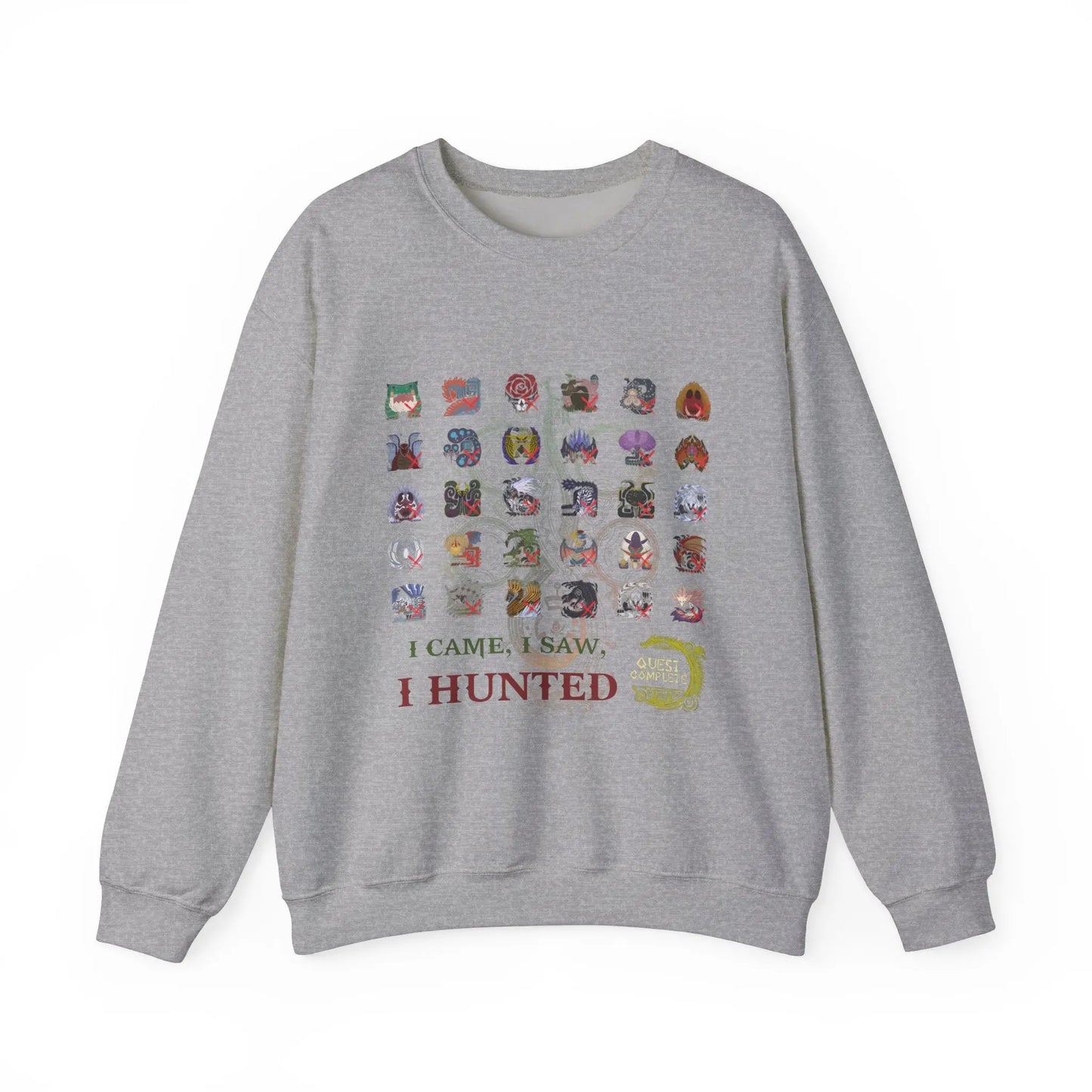 Monster Hunter Wilds Sweatshirt – Unisex Gamer Crewneck with Front & Back Print  Geniogoods