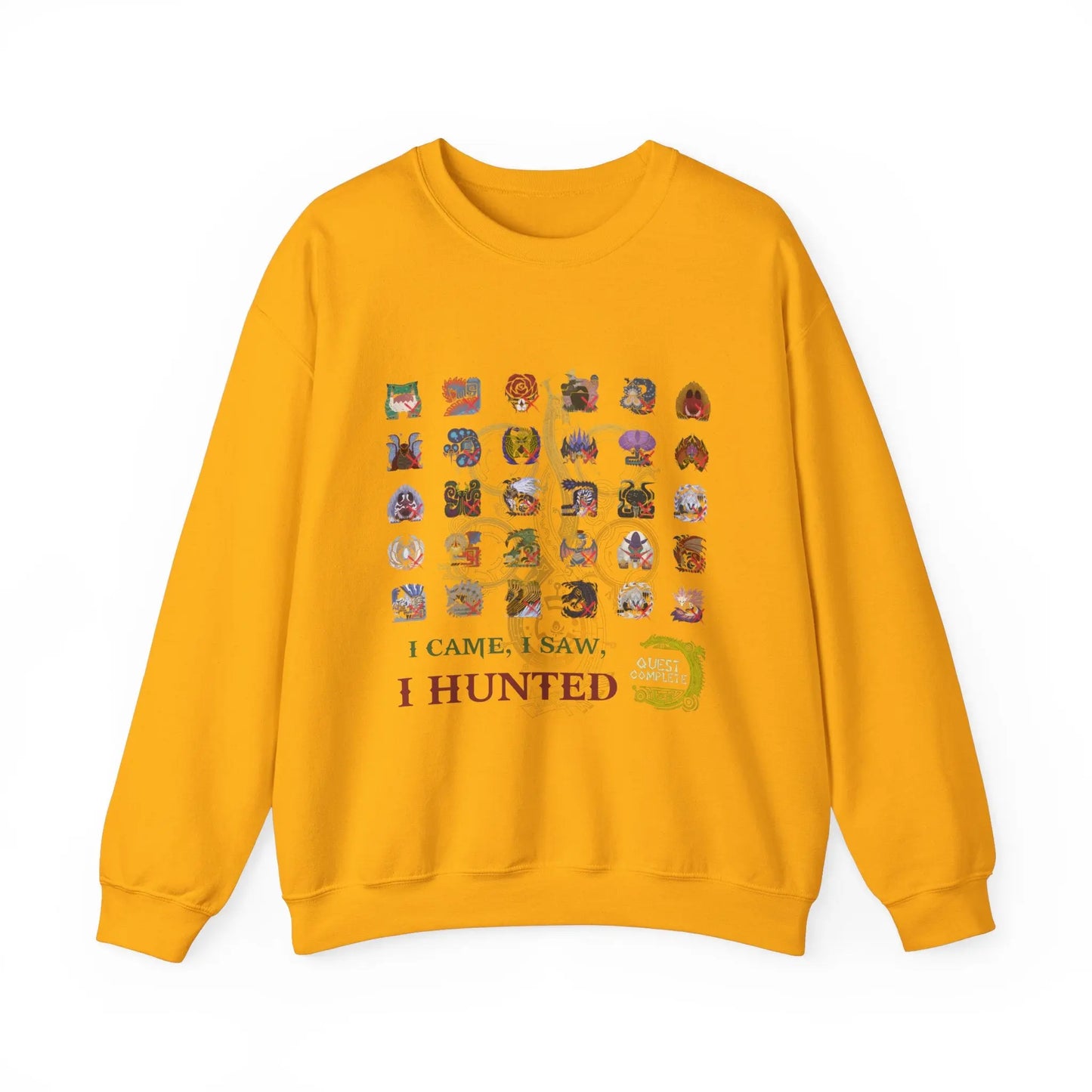 Monster Hunter Wilds Sweatshirt – Unisex Gamer Crewneck with Front & Back Print  Geniogoods