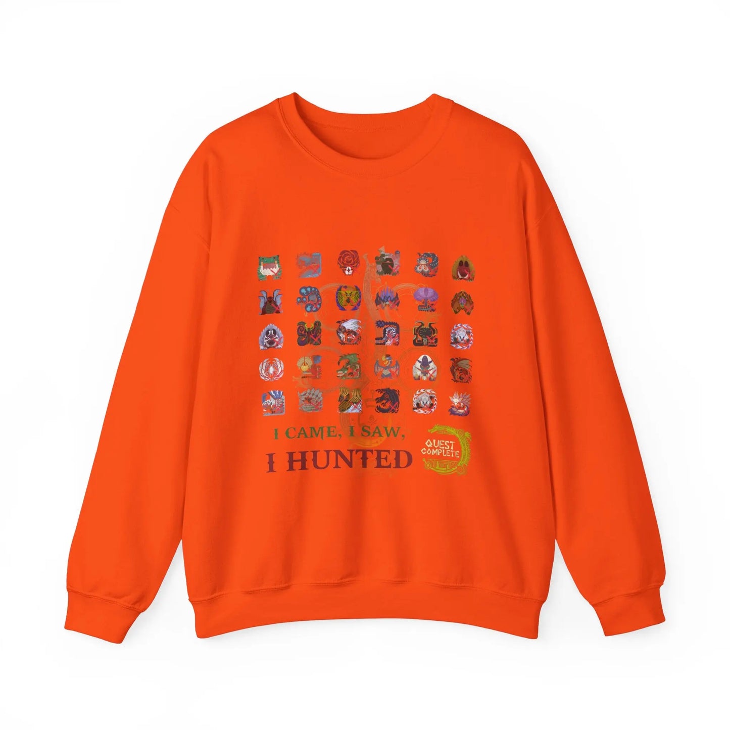 Monster Hunter Wilds Sweatshirt – Unisex Gamer Crewneck with Front & Back Print  Geniogoods