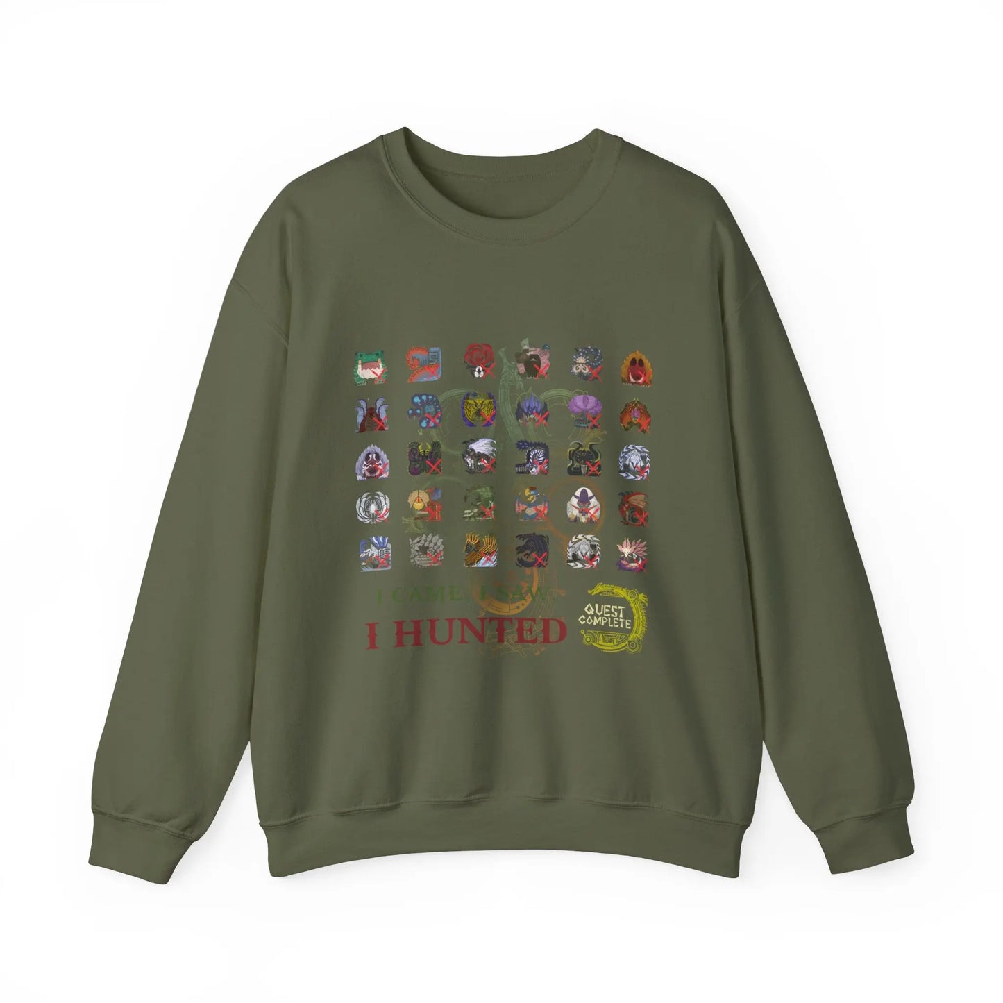 Monster Hunter Wilds Sweatshirt – Unisex Gamer Crewneck with Front & Back Print  Geniogoods