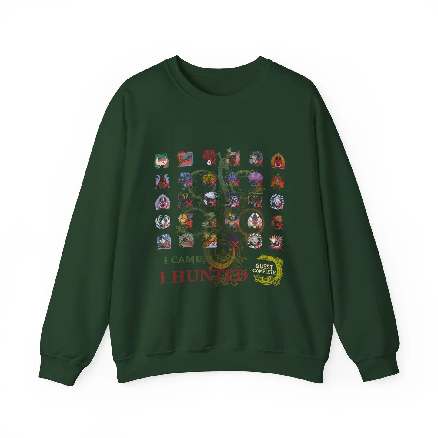 Monster Hunter Wilds Sweatshirt – Unisex Gamer Crewneck with Front & Back Print  Geniogoods