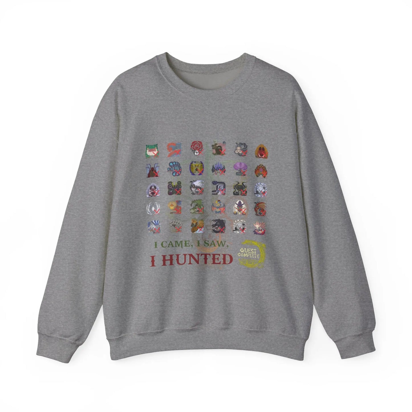 Monster Hunter Wilds Sweatshirt – Unisex Gamer Crewneck with Front & Back Print  Geniogoods