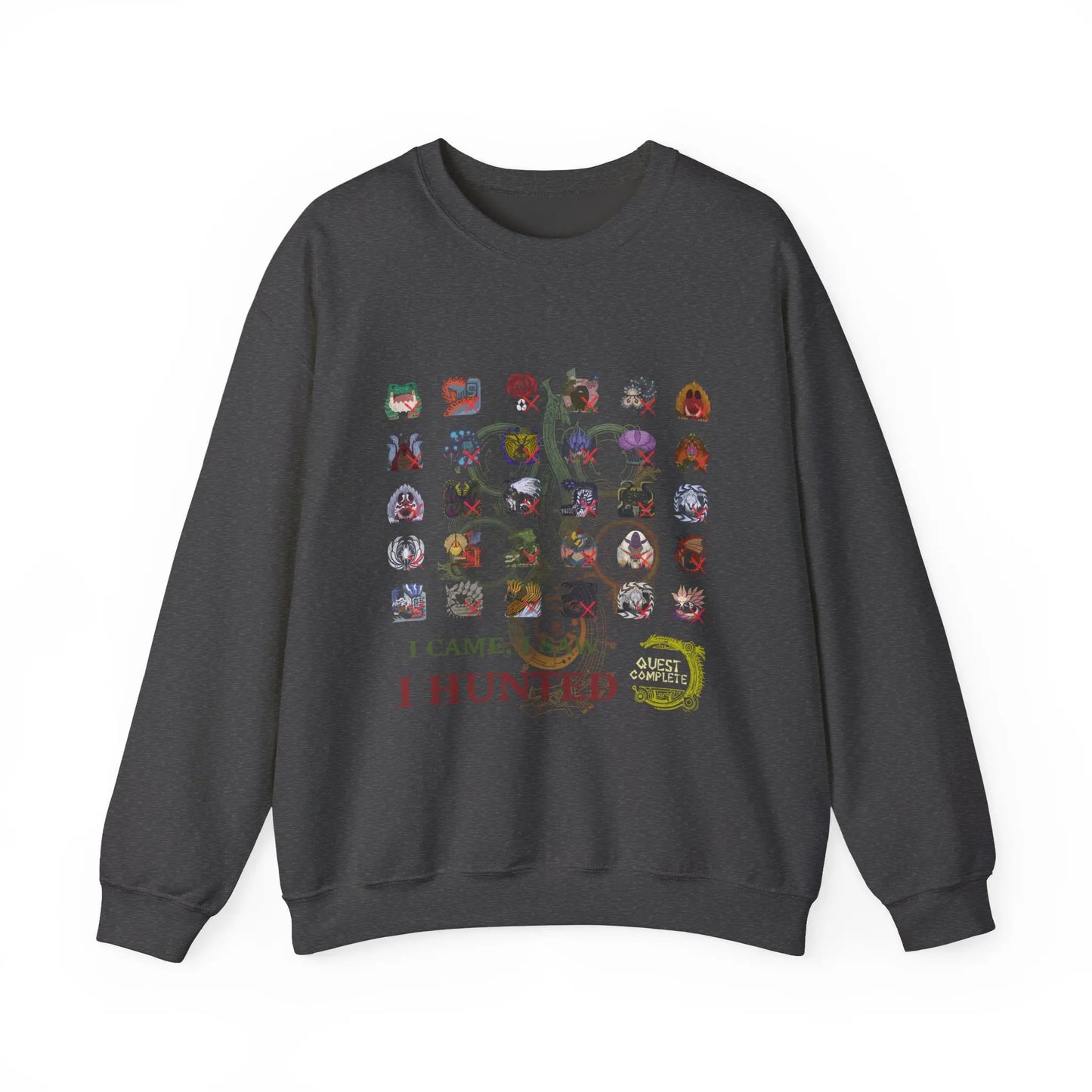 Monster Hunter Wilds Sweatshirt – Unisex Gamer Crewneck with Front & Back Print  Geniogoods
