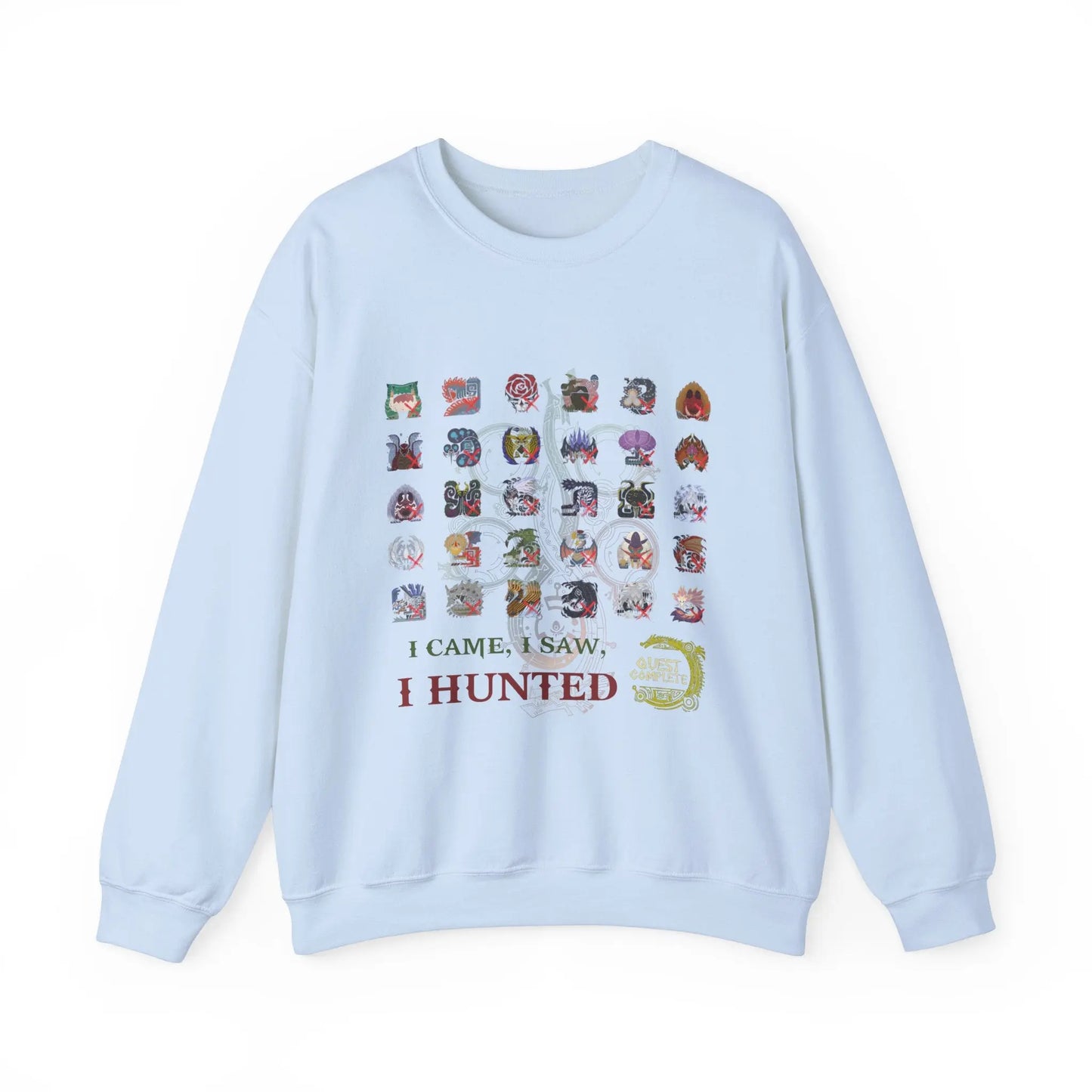 Monster Hunter Wilds Sweatshirt – Unisex Gamer Crewneck with Front & Back Print  Geniogoods