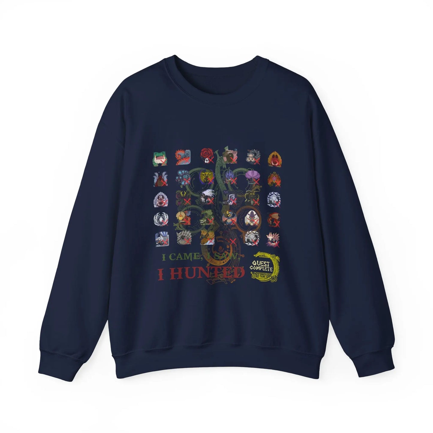Monster Hunter Wilds Sweatshirt – Unisex Gamer Crewneck with Front & Back Print  Geniogoods
