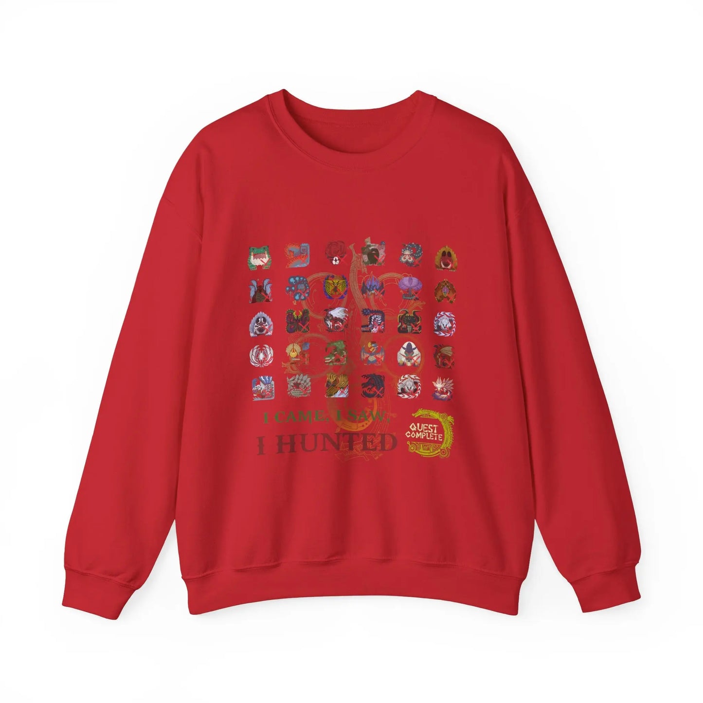 Monster Hunter Wilds Sweatshirt – Unisex Gamer Crewneck with Front & Back Print  Geniogoods