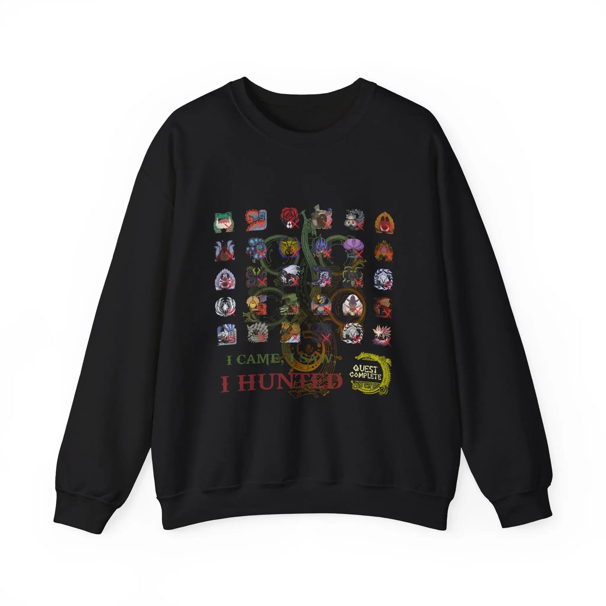 Monster Hunter Wilds Sweatshirt – Unisex Gamer Crewneck with Front & Back Print  Geniogoods