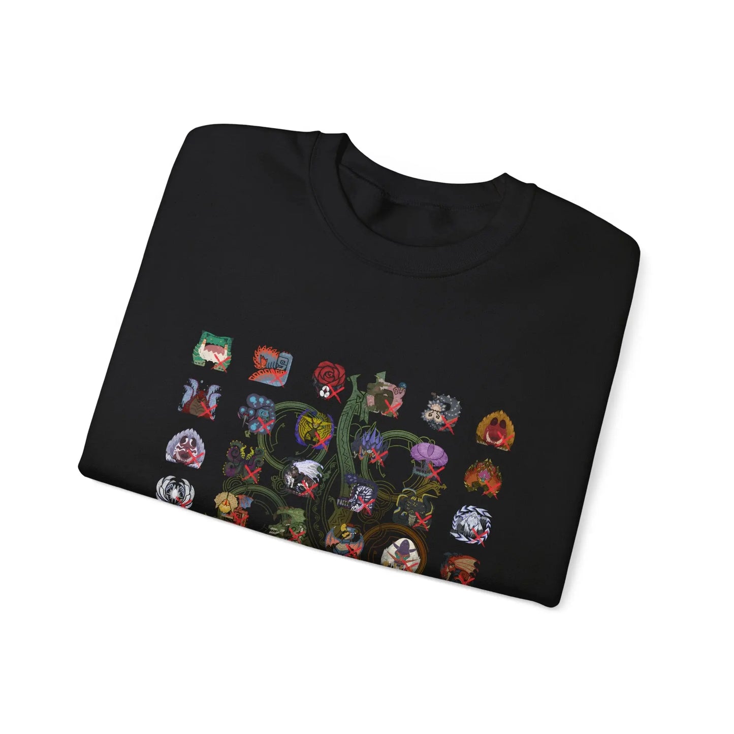 Monster Hunter Wilds Sweatshirt – Unisex Gamer Crewneck with Front & Back Print  Geniogoods