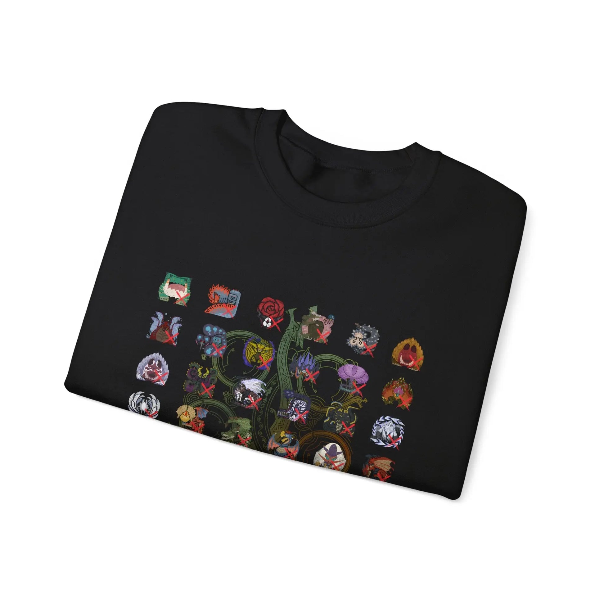 Monster Hunter Wilds Sweatshirt – Unisex Gamer Crewneck with Front & Back Print  Geniogoods