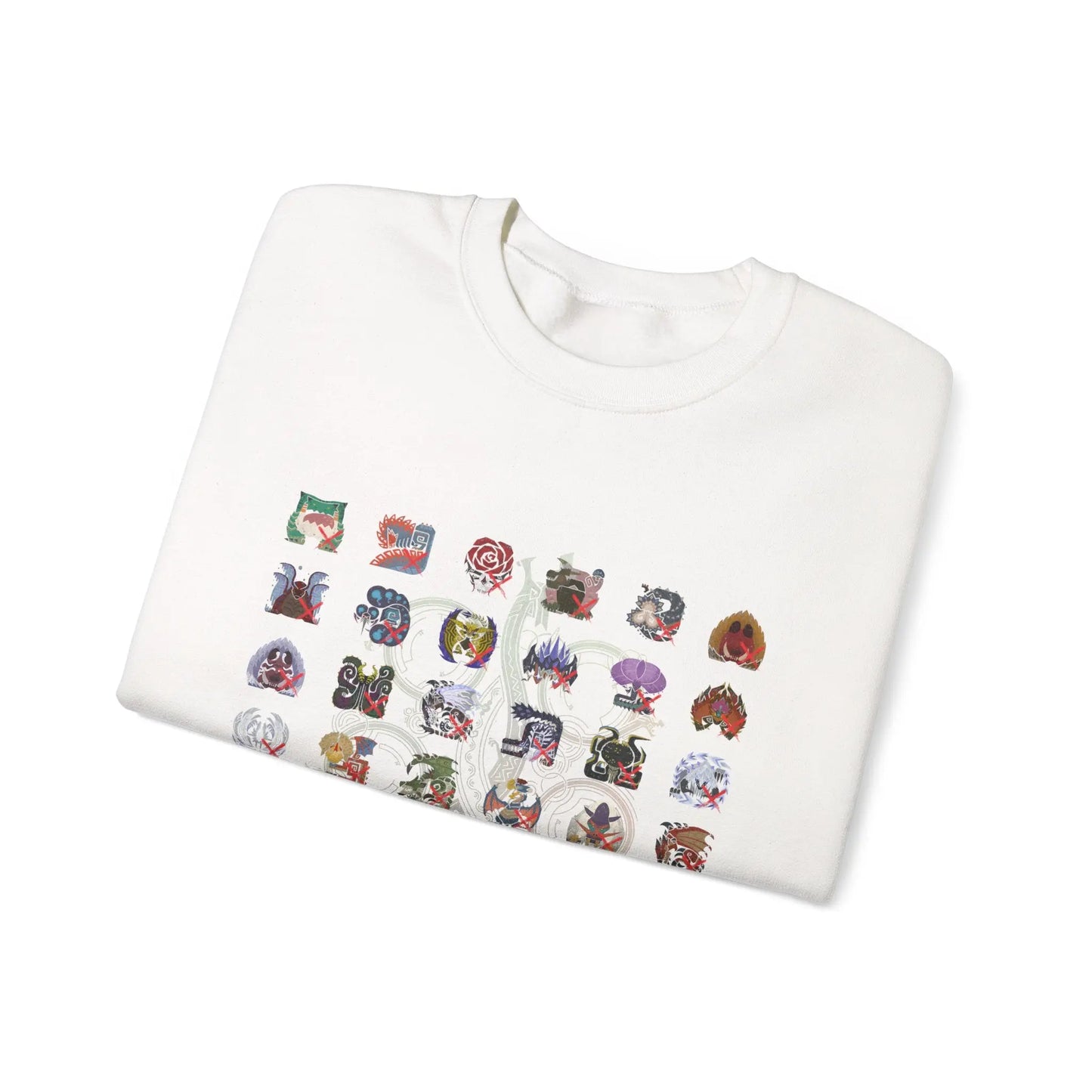 Monster Hunter Wilds Sweatshirt – Unisex Gamer Crewneck with Front & Back Print  Geniogoods