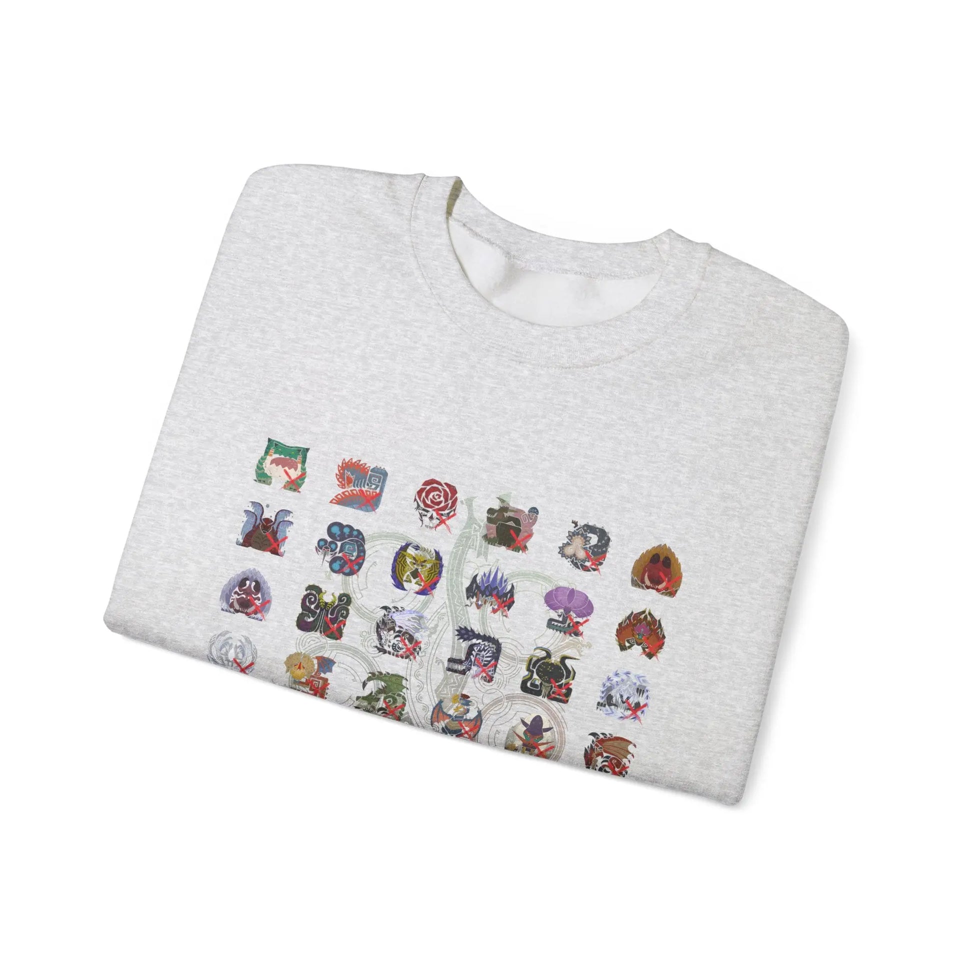 Monster Hunter Wilds Sweatshirt – Unisex Gamer Crewneck with Front & Back Print  Geniogoods