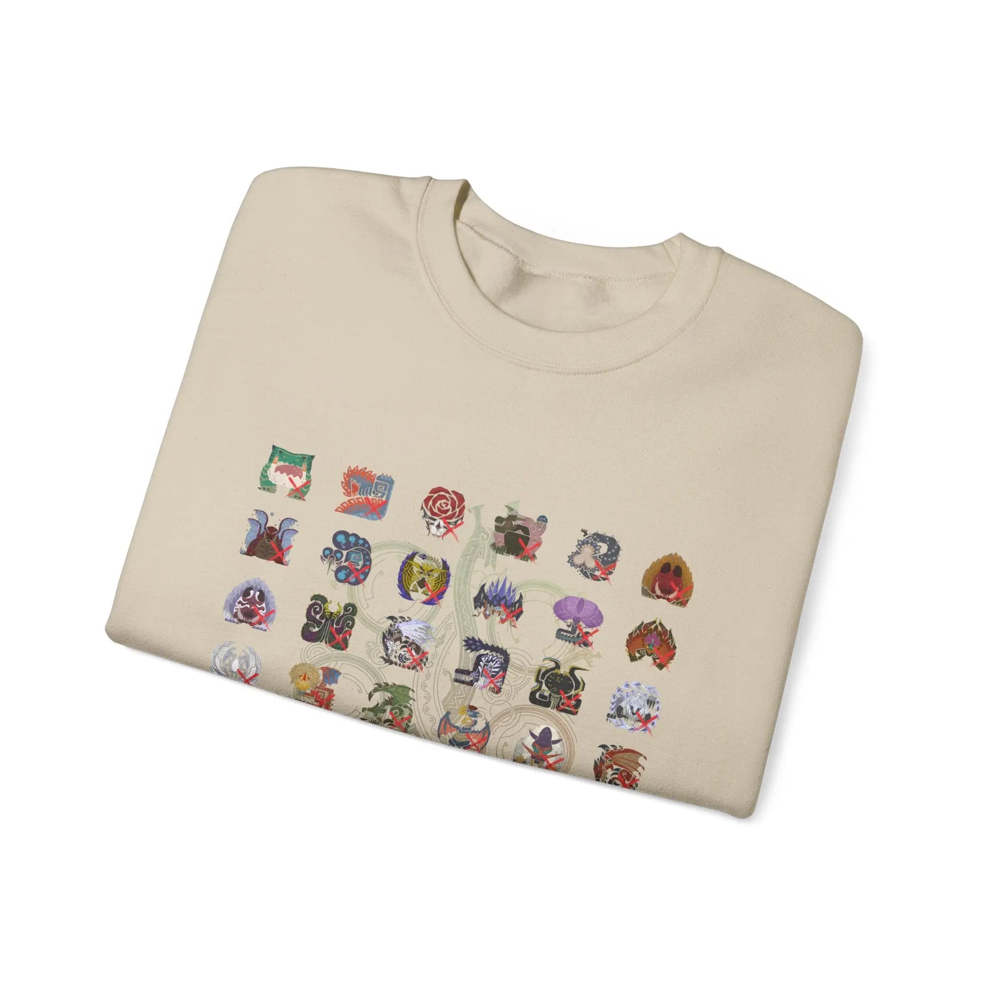 Monster Hunter Wilds Sweatshirt – Unisex Gamer Crewneck with Front & Back Print  Geniogoods