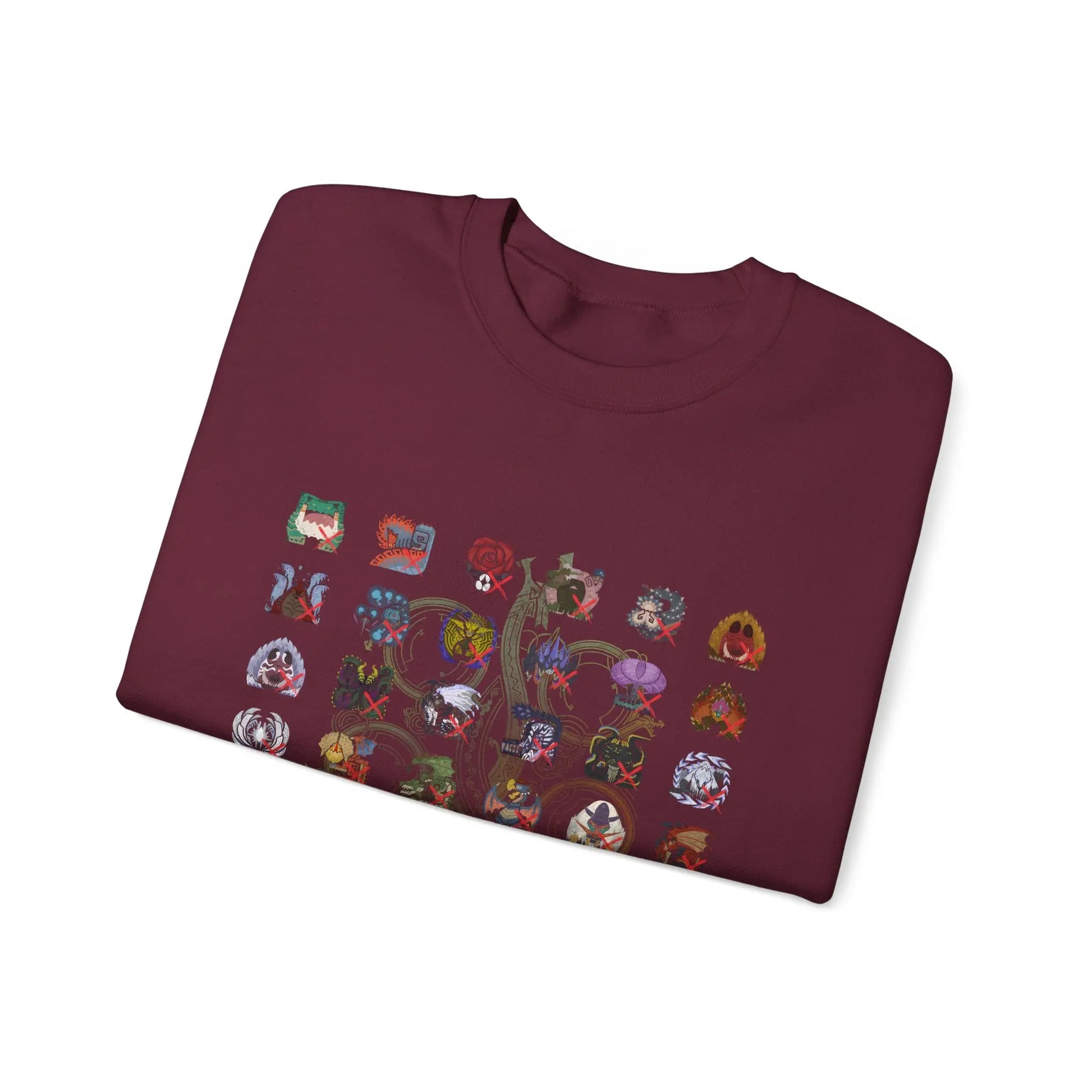Monster Hunter Wilds Sweatshirt – Unisex Gamer Crewneck with Front & Back Print  Geniogoods
