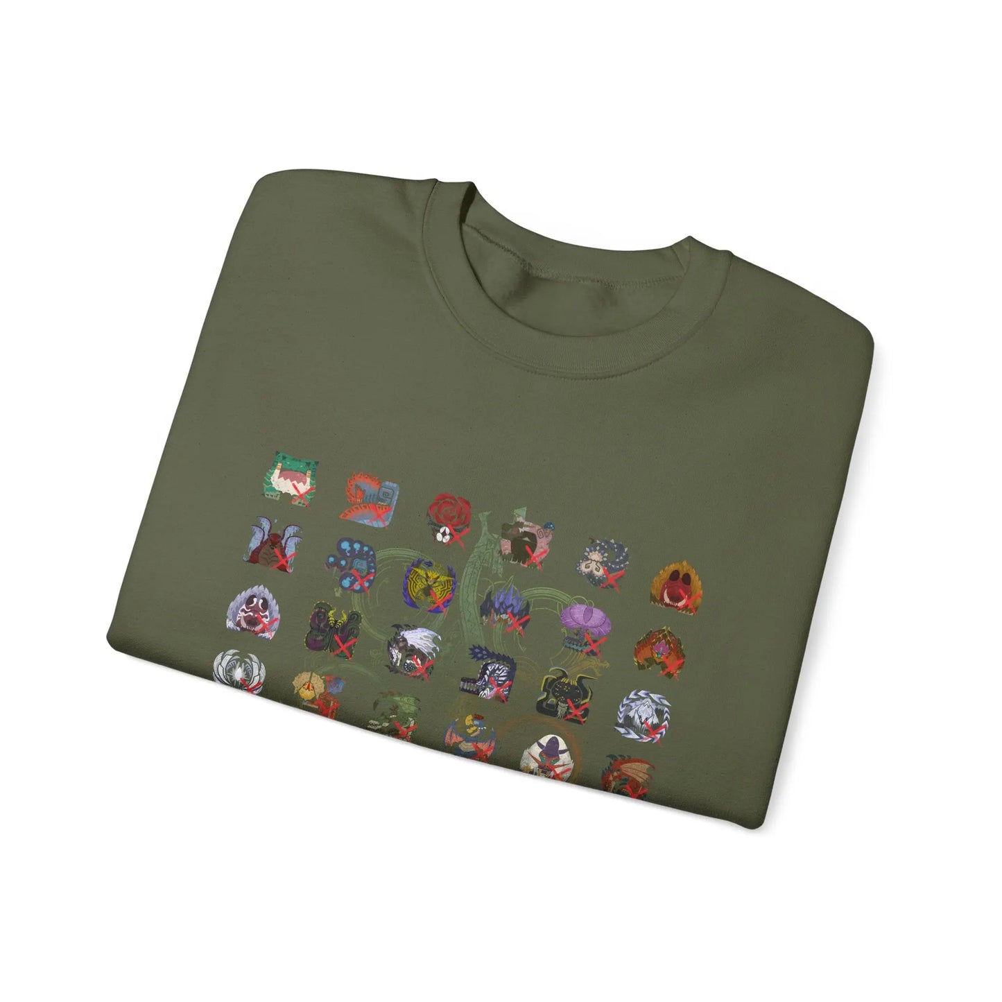 Monster Hunter Wilds Sweatshirt – Unisex Gamer Crewneck with Front & Back Print  Geniogoods
