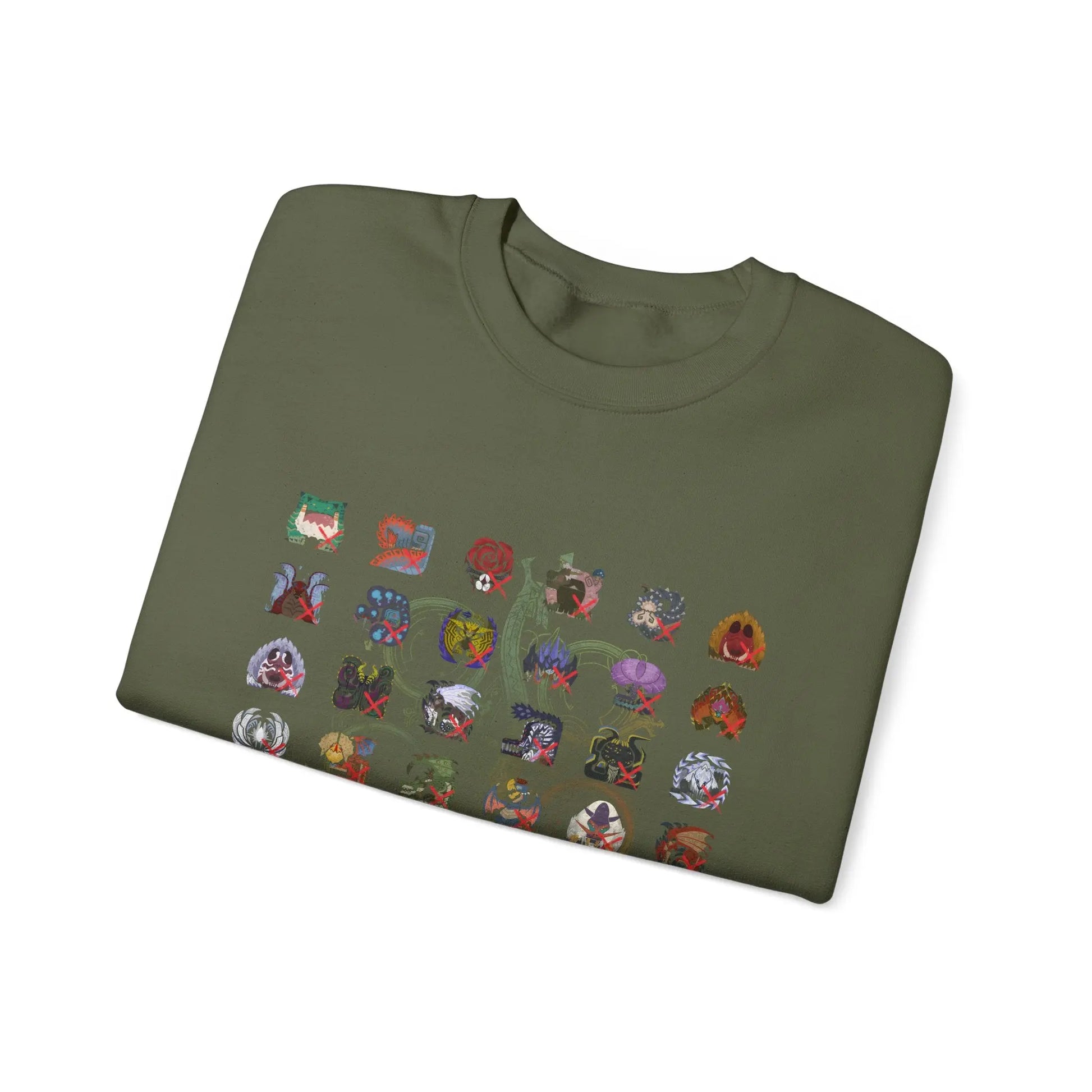 Monster Hunter Wilds Sweatshirt – Unisex Gamer Crewneck with Front & Back Print  Geniogoods