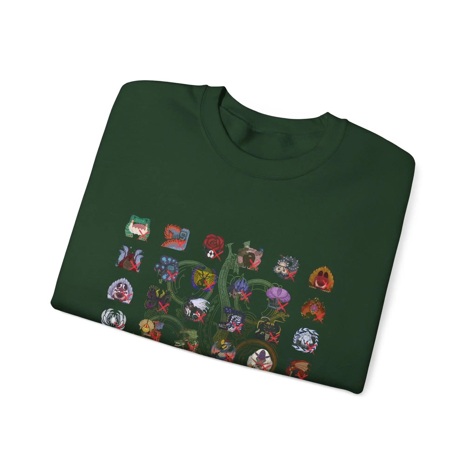 Monster Hunter Wilds Sweatshirt – Unisex Gamer Crewneck with Front & Back Print  Geniogoods