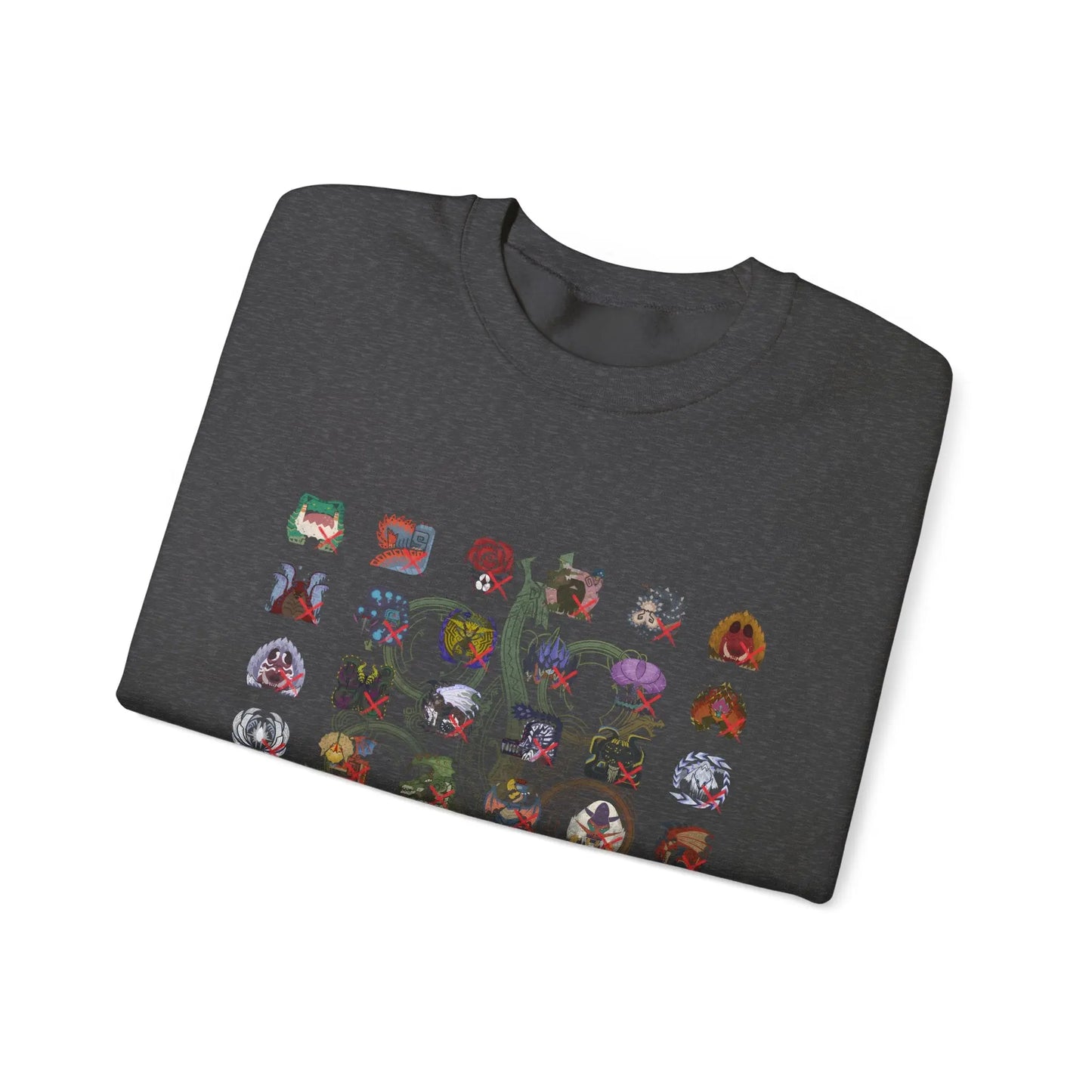 Monster Hunter Wilds Sweatshirt – Unisex Gamer Crewneck with Front & Back Print  Geniogoods