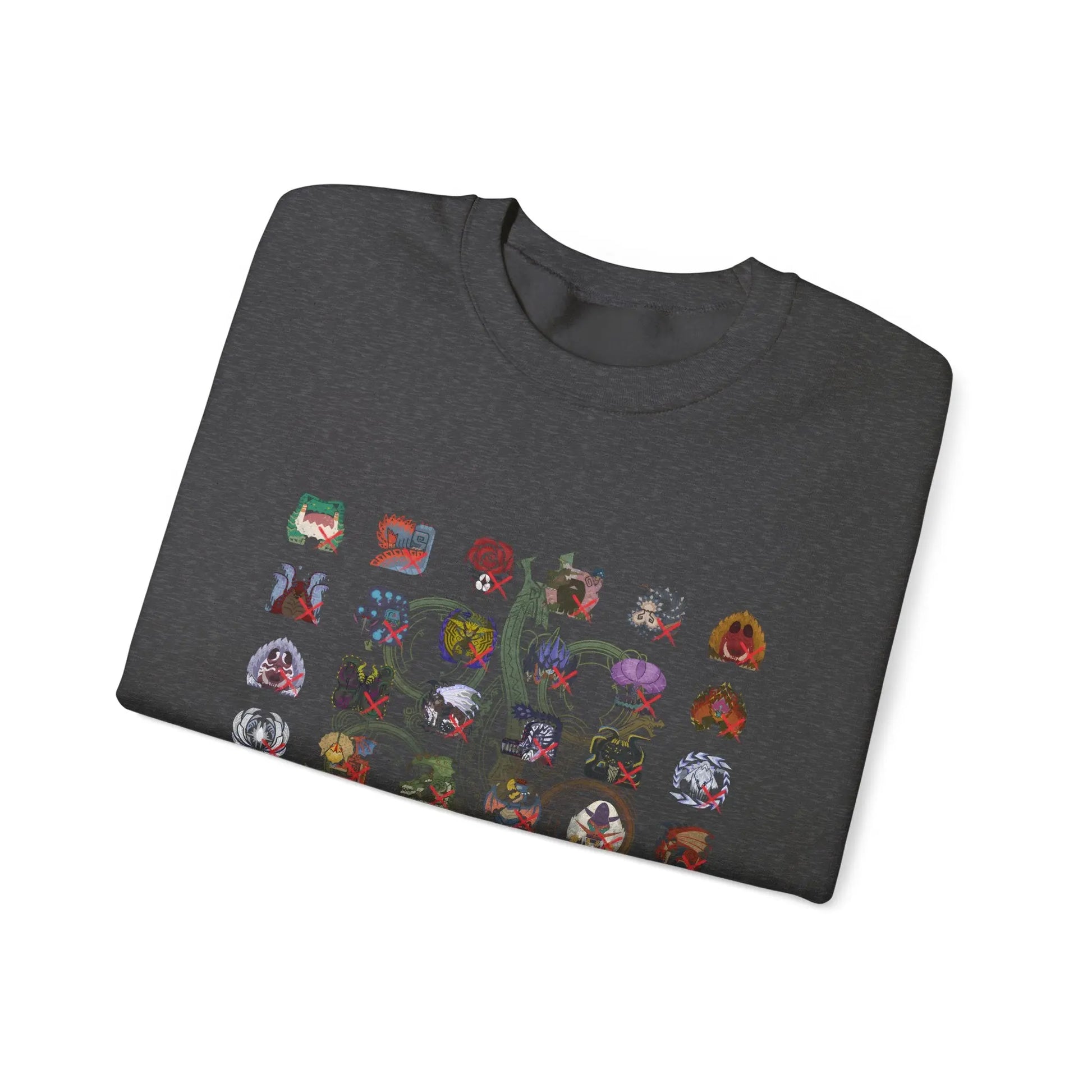 Monster Hunter Wilds Sweatshirt – Unisex Gamer Crewneck with Front & Back Print  Geniogoods