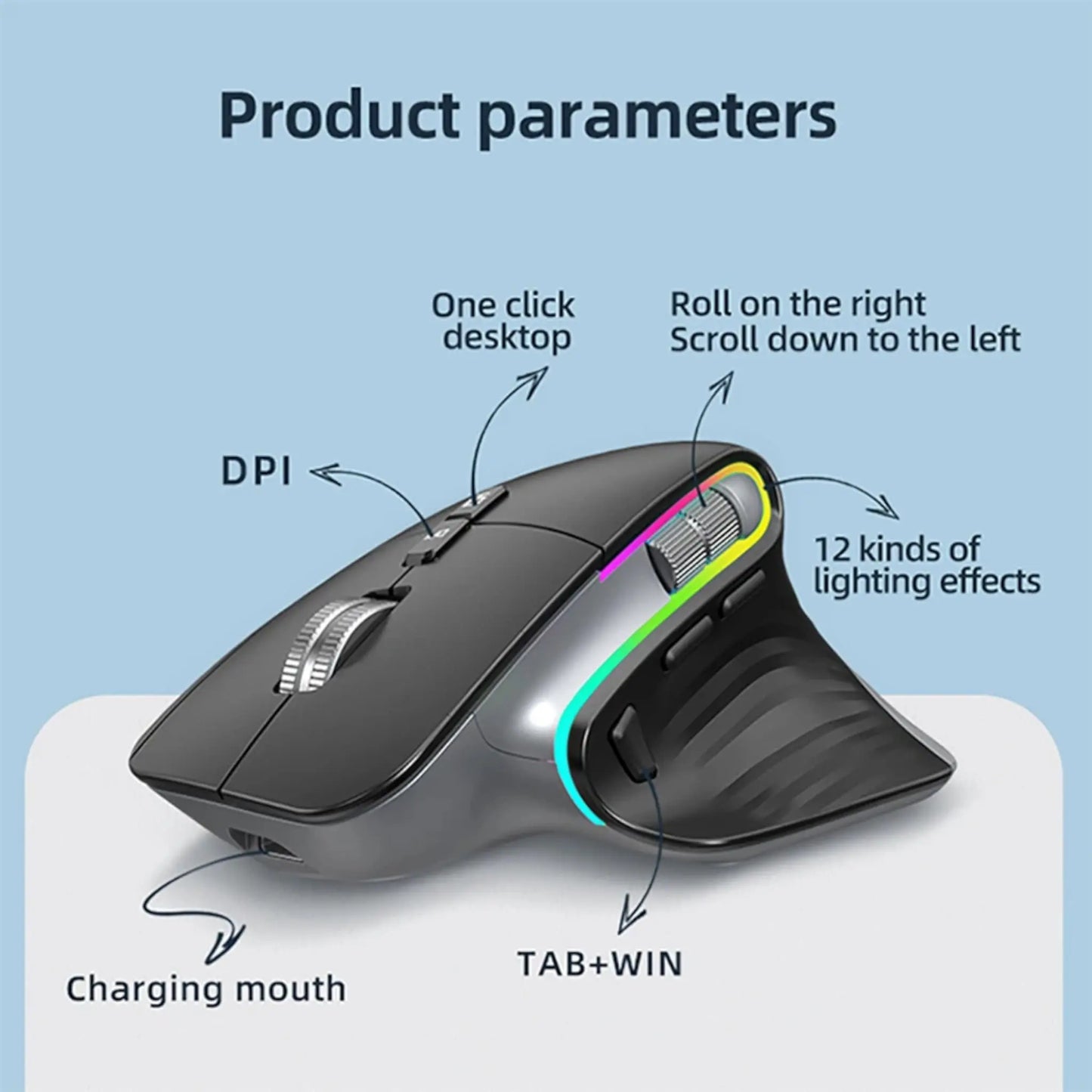 Multi-Device Wireless Mouse | Bluetooth 5.0 & 2.4G Geniogoods