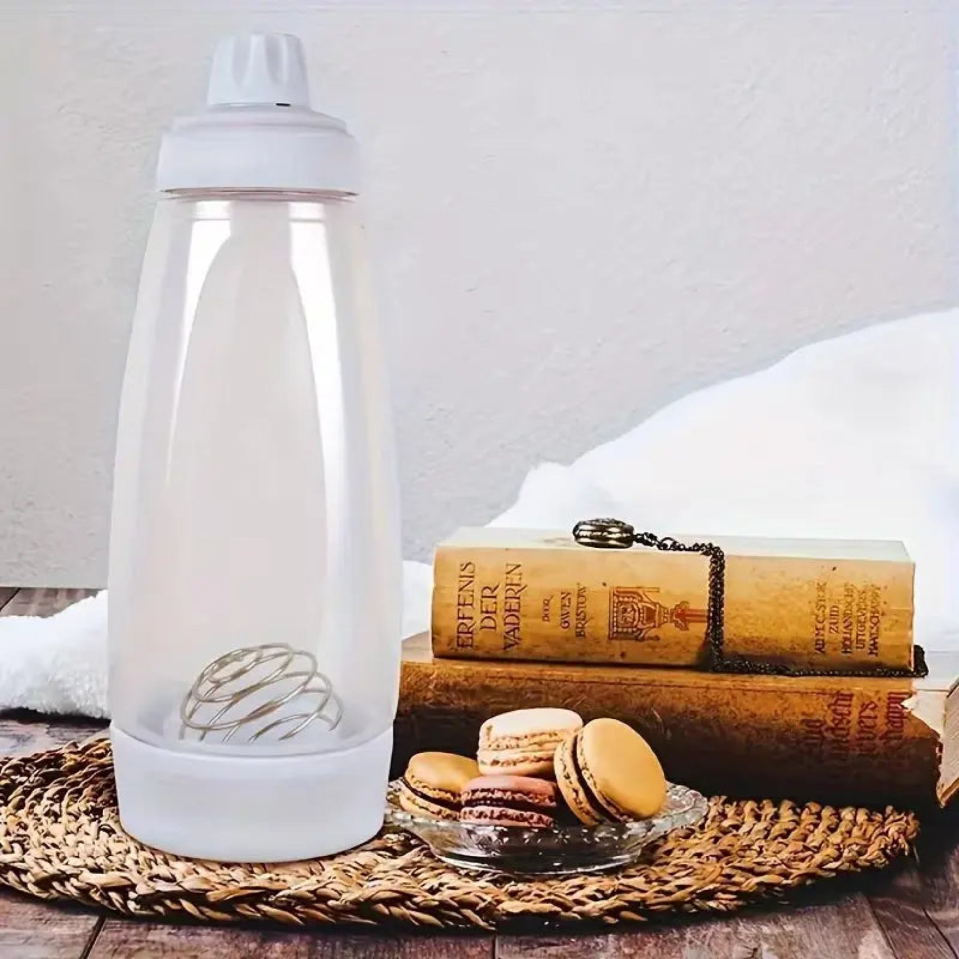 Pancake Batter Bottle | Mixer & Dispenser with Blender Ball 
