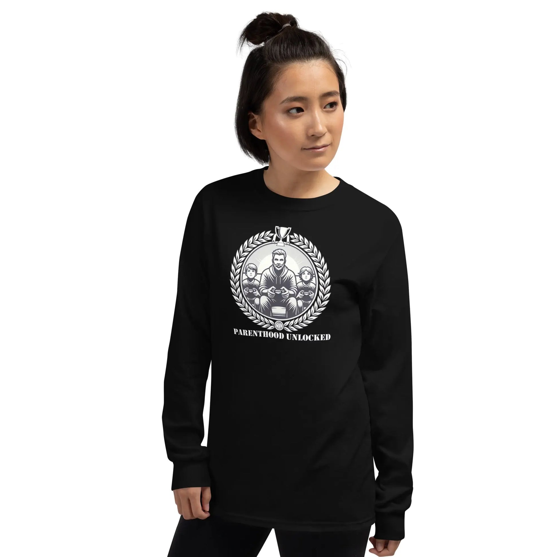 Parenthood Unlocked Long Sleeve Shirt | Unisex Classic | Gamer Achievement Tee for New Parents  Geniogoods