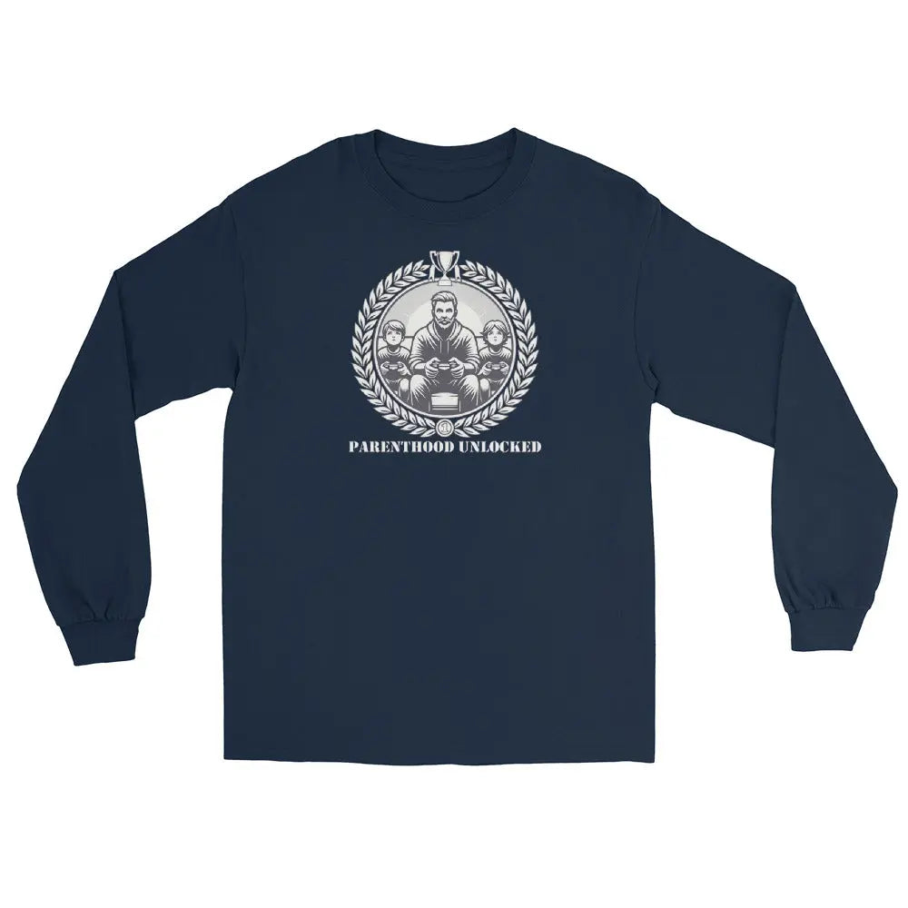 Parenthood Unlocked Long Sleeve Shirt | Unisex Classic | Gamer Achievement Tee for New Parents  Geniogoods