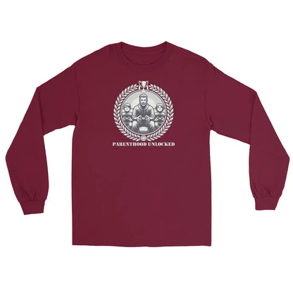 Parenthood Unlocked Long Sleeve Shirt | Unisex Classic | Gamer Achievement Tee for New Parents  Geniogoods