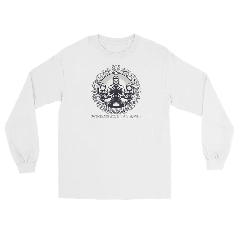 Parenthood Unlocked Long Sleeve Shirt | Unisex Classic | Gamer Achievement Tee for New Parents  Geniogoods