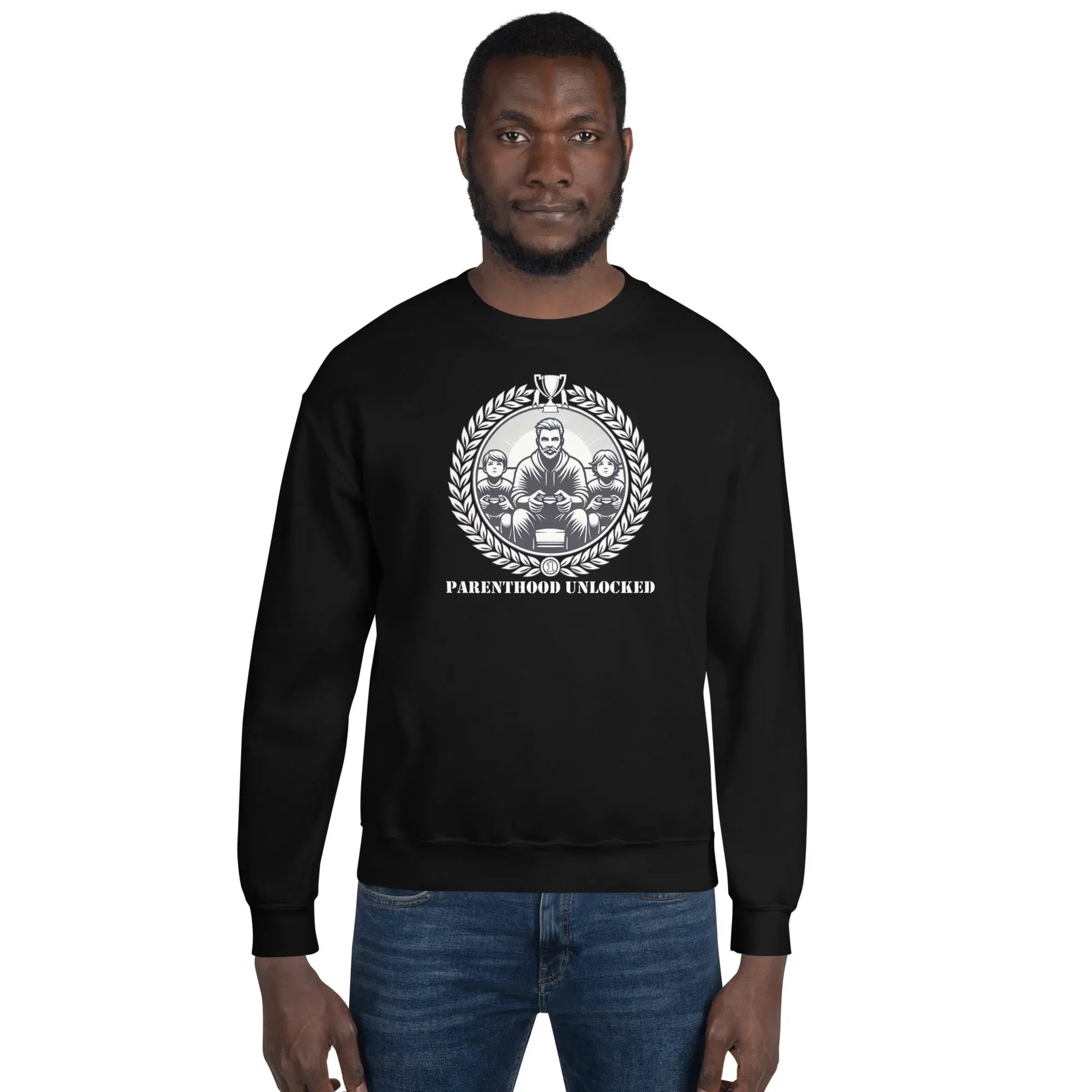 Parenthood Unlocked Sweatshirt | Unisex Classic | Gamer Achievement Tee for New Parents  Geniogoods