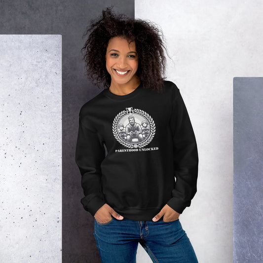 Parenthood Unlocked Sweatshirt | Unisex Classic | Gamer Achievement Tee for New Parents  Geniogoods