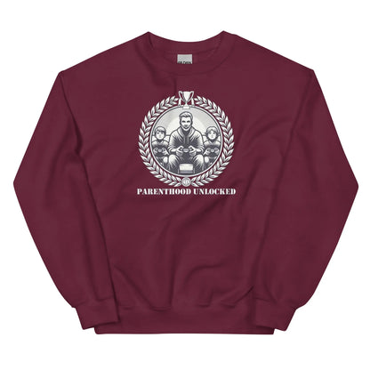 Parenthood Unlocked Sweatshirt | Unisex Classic | Gamer Achievement Tee for New Parents  Geniogoods